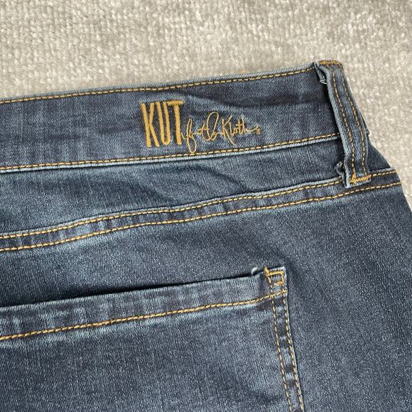 Kut From The Kloth Jeans 22W Blue Straight Katy High Rise Boyfriend Dark Wash - Picture 7 of 16
